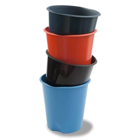 Cestino gettacarte Leonardi Modula 16.5 l nero 32,5x31  cm E020NE
