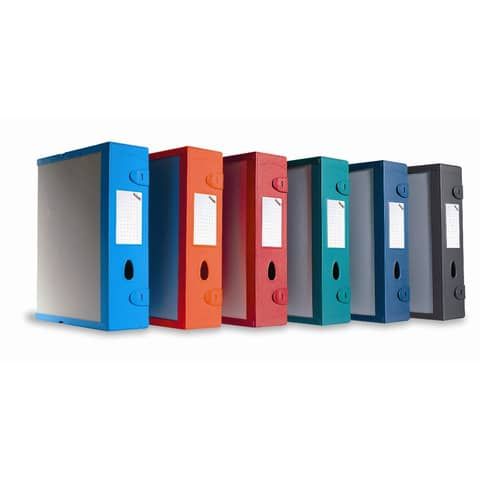 Scatola archivio LEONARDI Combi Box E500 dorso 9 cm grigio grafite - 29,8x36,2 cm E500GG