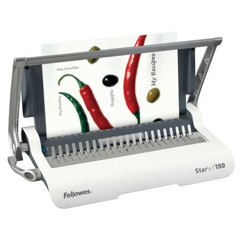 Rilegatrice a dorsi plastici FELLOWES Star+ 150 capacit di perforazione 15 fogli - 5627501