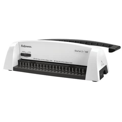 Rilegatrice a dorsi plastici FELLOWES Starlet 2+ 120 capacit di perforazione 12 fogli - 5227901