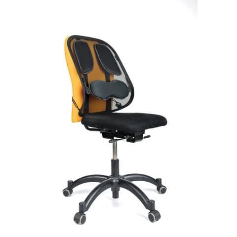 Supporto FELLOWES Professional Series? per schiena tessuto in rete nero 50x45x16cm - 8029901