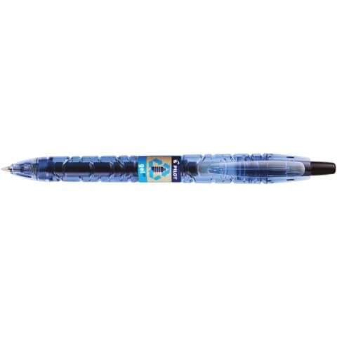 Penna roller gel a scatto Pilot B2P Begreen punta media 0,7 mm nero 040180