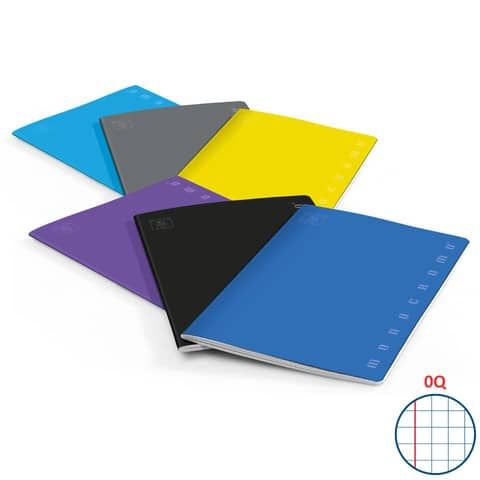 Quaderno 20+1 fogli PIGNA Monocromo A5 - quadretti 0Q con margine assortiti 02217780Q
