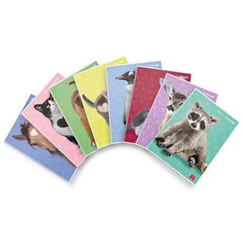 Quaderno 42 fogli PIGNA Dolci Cuccioli A4 a righe 0C con margine assortiti 02330170C
