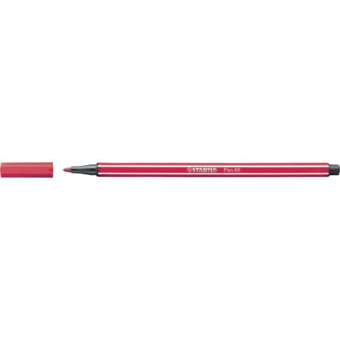 Pennarello Stabilo Pen 68 1 mm  rosso scuro - 68/50