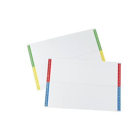 Cartoncini di ricambio BERTESI per cartelle sospese cassetto - ass.ti conf. 10 ff da 28 (280 cartoncini) - 032 10