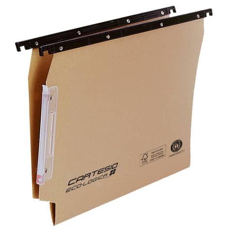 Cartelle sospese laterali per armadi CARTESIO ECO 33 cm fondo V avana Conf. 25 pezzi - 114 F BETA - A1