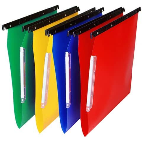 Cartelle sospese laterali per armadi CARTESIO PP 33 cm fondo a V assortiti conf. 25 pezzi - 514 M Beta -A7