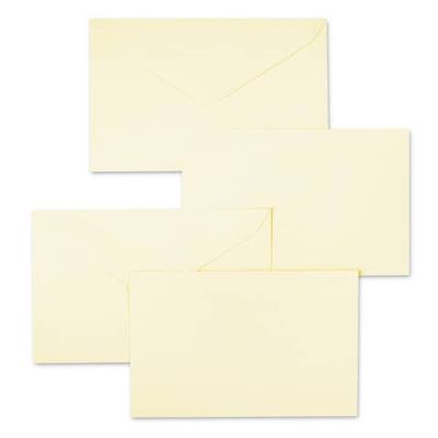 Biglietti con busta Ellebi - Sadoch Ivory &#39;&#39;formato 9&#39;&#39; 9x14 cm avorio Conf. 100 pezzi - 8319AVO