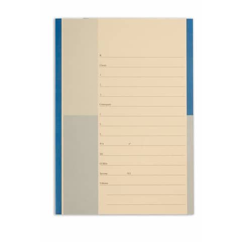 Cartelline a 2 lembi 4Pro A4 in carta schedografica 270 g/m dorso 3 cm blu conf. da 20 pezzi - 7015 01