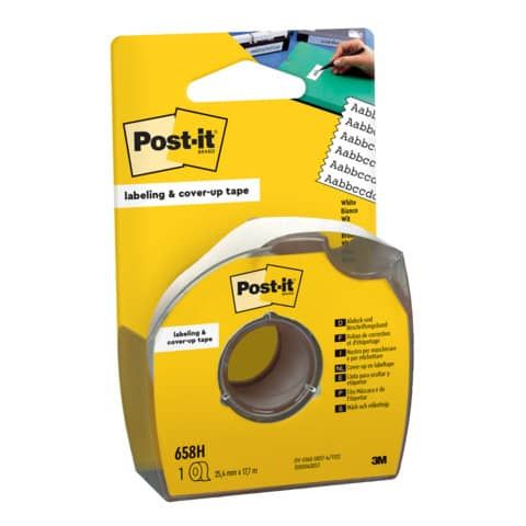 Nastro adesivo per correzione Post-it Cover Up in carta removibile 8 righe - 658H