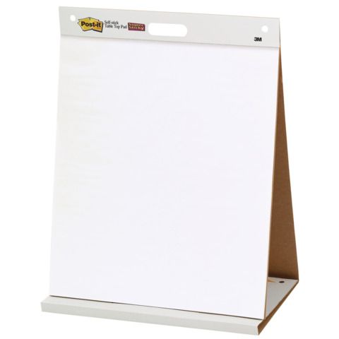 Lavagna da tavolo Post-it Super Sticky 58,4 cm x 50,8 cm bianco 1 blocco da 20 fogli - 563R