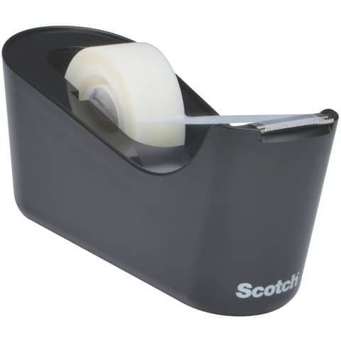 Dispenser per nastro adesivo Scotch Magic? Classic nero + 1 rotolo 19 mm x 33 m - C18-B Black