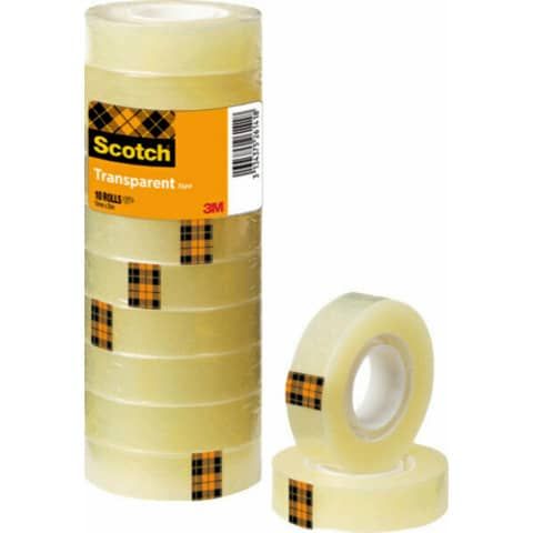 Nastro adesivo Scotch 508 15 mm x 33 m trasparente torre da 10 rotoli 508-1533S