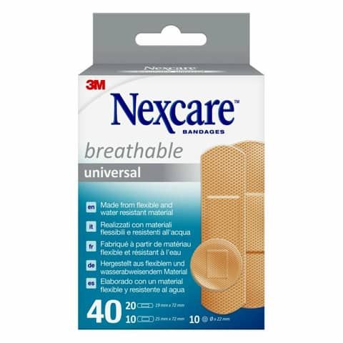 Cerotti Nexcare? &#39;&#39;Universal&#39;&#39; assortiti 3 misure assortiti conf. 40 cerotti - N0340AS