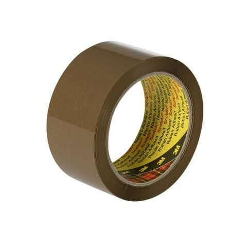 Nastro da imballo Scotch adesivo a caldo 50 mm x 66 m avana conf. 6 pz. - 371