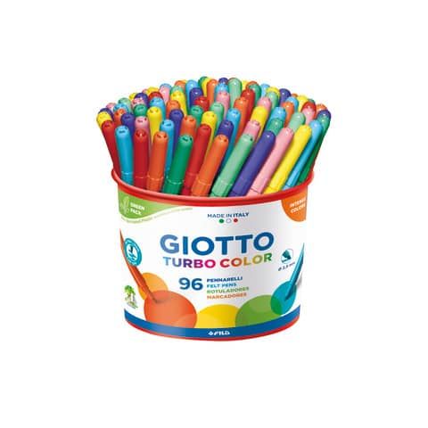 Pennarelli GIOTTO Turbo Color punta fine 2,8 mm assortiti barattolo da 96 - F521500