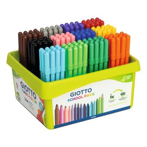 Pennarelli GIOTTO Turbo Color punta fine 2,8 mm assortiti Schoolpack da 144 - F523800