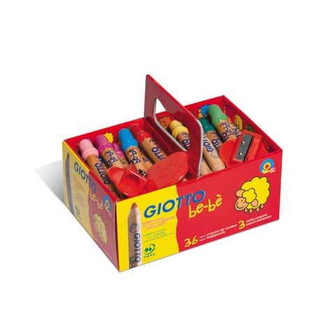 Supermatitoni colorati GIOTTO be-b mina grande 7 mm assortiti Schoolpack da 36 + 3 temperini - F461300