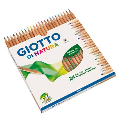 Matite colorate GIOTTO di Natura assortiti astuccio da 24 - F240700