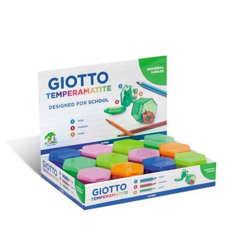 Temperamatite GIOTTO 3 fori assortiti  F23300000
