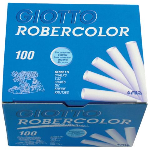 Gessetti GIOTTO Robercolor bianco  astuccio da 100 - F538800