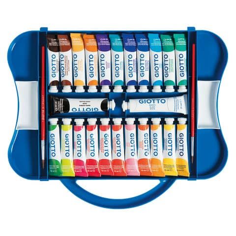 Tempere GIOTTO Extra 12 ml assortiti scatola da 24 tubetti +2 pennelli F30510000