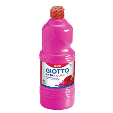 Tempera a base d'acqua GIOTTO Extra Quality flacone 1 lt magenta F533410