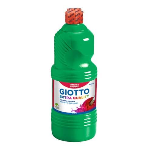 Tempera a base d'acqua GIOTTO Extra Quality flacone 1 lt verde F533412