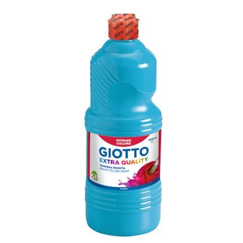 Tempera a base d'acqua GIOTTO Extra Quality flacone 1 lt cyan F53341500