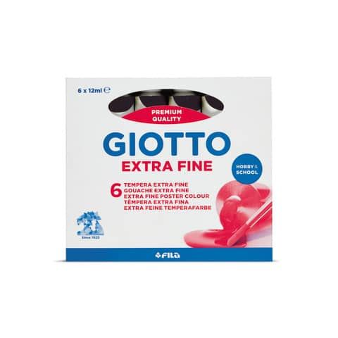 Tempera GIOTTO Extra 12 ml nero  F35202400