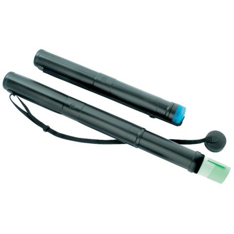 Tubo porta disegni  75 mm TECNOSTYL estensibile a 2 moduli 70-120 cm nero 80