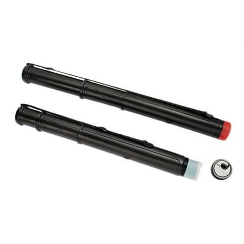 Tubo porta disegni  80 mm TECNOSTYL estensibile a 3 moduli 50-110 cm nero EXT/1