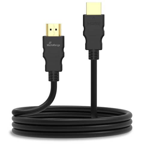 Cavo di collegamento Media Range HDMI ad alta velocit con Ethernet contatti dorati 18 Gbit/s 3 mt- MRCS157