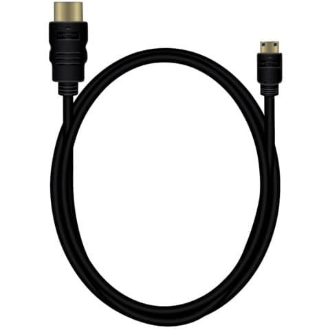 Cavo di collegamento Media Range 1,5 mt HDMI/Mini HDMI ad alta velocit con contatti dorati 10,2 Gbit/s - MRCS165