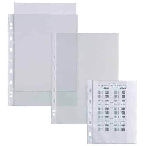 Buste in PP buccia Sei Rota Atla 150 alto spessore trasparente 22x30 cm - conf. 25 buste - 662215