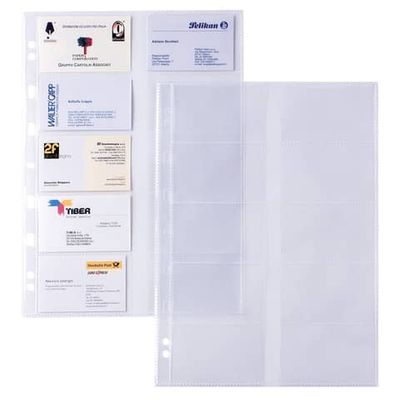 Buste foratura univ. porta biglietti da visita (10 spazi 9x5 cm) Sei Rota Atla Card Conf. 10 buste formato A4 - 662131