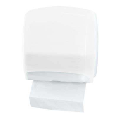 Distributore mini di carta asciugamani in fazzoletti Hylab in PPL con capacit 300 foglietti bianco - U-FO/2-ECOS