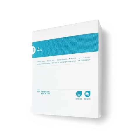 Box Veline copri WC 37,5x41 cm Hylab 200 pezzi bianco conf. 200 veline - 0VCW/20R-12-BOX
