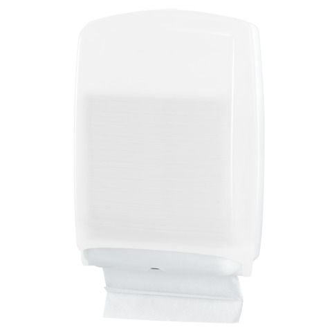 Distributore maxi di carta asciugamani in fazzoletti Hylab in PPL con capacit 500 foglietti bianco - U-FO/1-ECOS