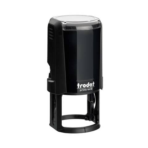 Timbro autoinchiostrante Trodat PRINTY 4630 in plastica  30 mm nero 80394