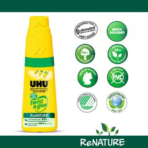 Colla Uhu Twist &amp; Glue Renature 35 g  7000754