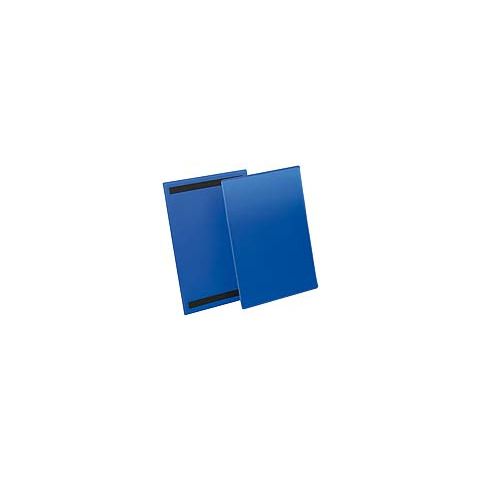 Tasche per identificazione Durable con bande magnetiche blu f.to esterno mm. 223x313- inserto A4 vert. cf. 50- 174407