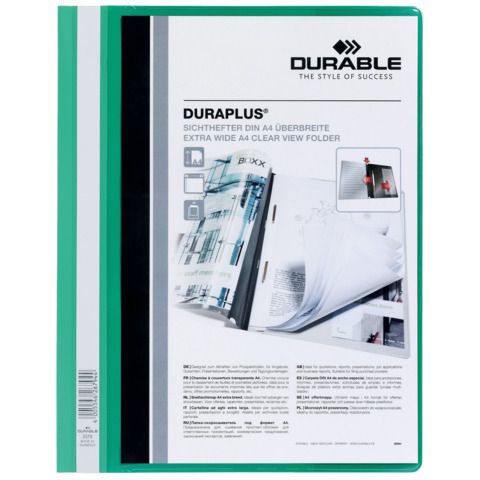 Cartellina ad aghi DURABLE DURAPLUS A4 verde 257905