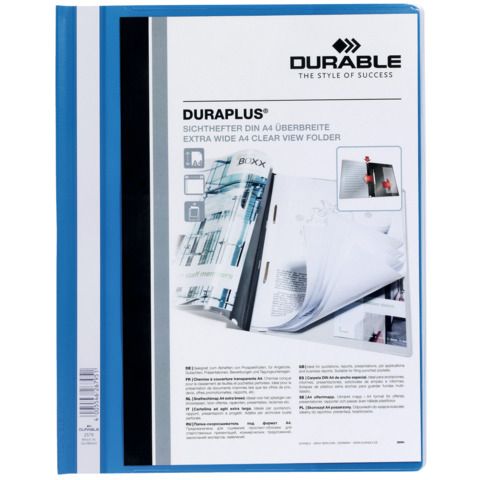 Cartellina ad aghi DURABLE DURAPLUS A4 azzurro 257906