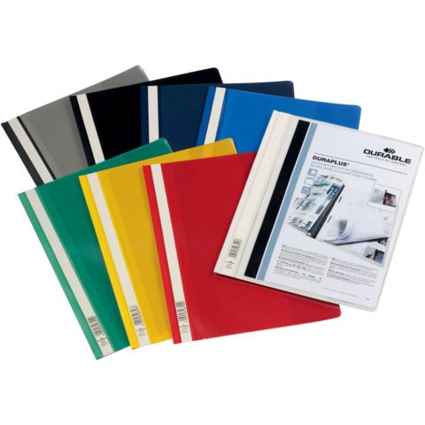Cartellina ad aghi DURABLE DURAPLUS A4 colori assortiti Conf. 25 pezzi - 257900