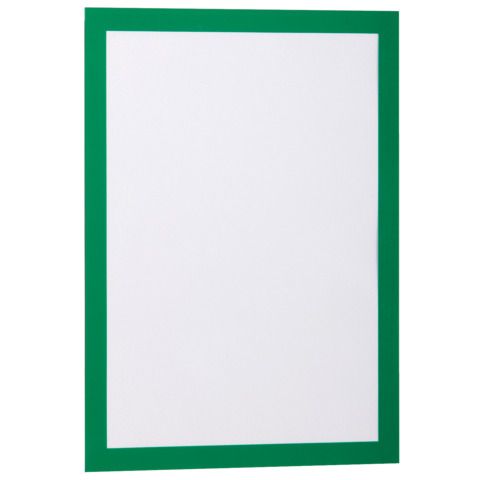 Cornici con pannello magnetico DURABLE DURAFRAME A4 verde 236x323mm conf. 2 - 487205