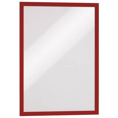 Cornici con pannello magnetico DURABLE DURAFRAME A3 rosso 325x445mm conf. 2 - 487303