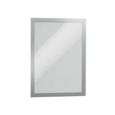 Cornici con pannello magnetico DURABLE DURAFRAME A4 argento 236x323mm conf. 2 - 487223