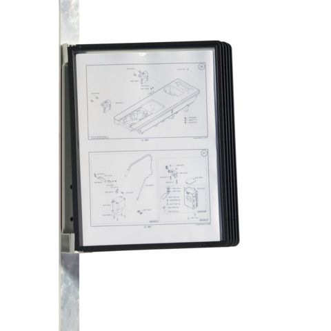 Leggio da parete DURABLE VARIO MAGNET WALL 5 pannelli A4 nero - 591401